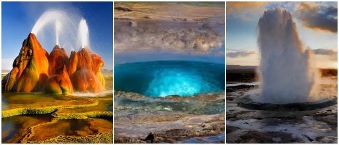 géiser en yellowstone